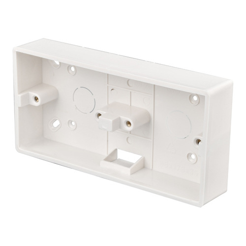 86-type dual transparent box universal dual transparent wire box PVC double-bottom box two-position terminal box dual box switch housing