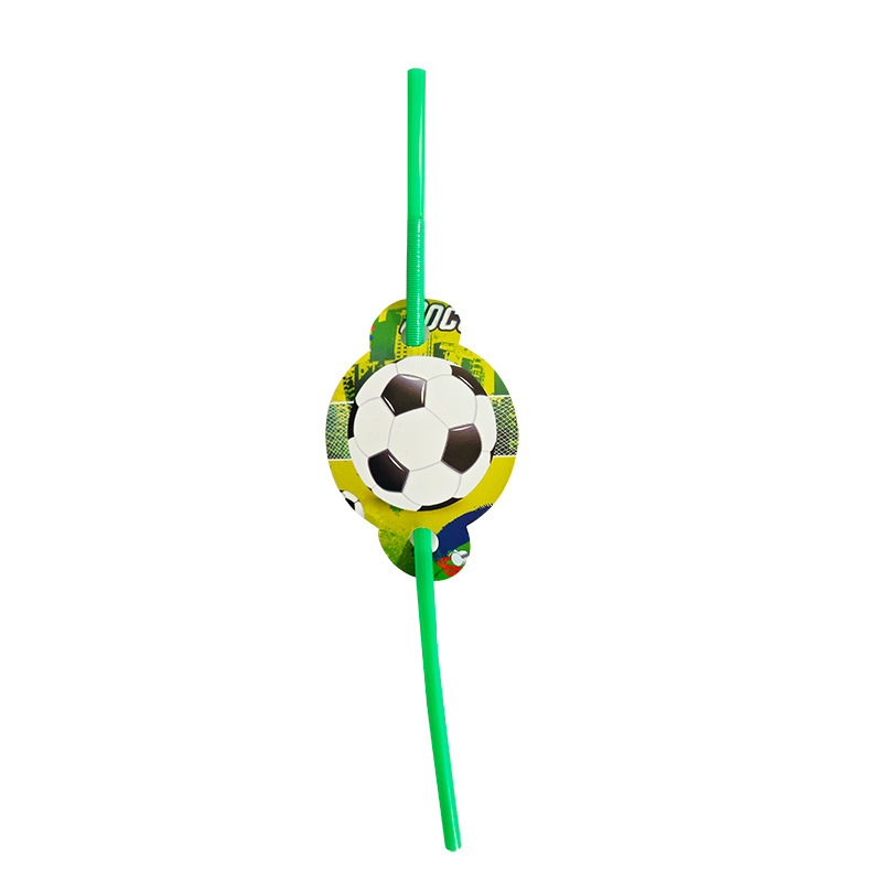 Segunda Generación de fútbol de dibujos animados para niños Festival de cumpleaños lugar ambiente fiesta diseño desechable plato de papel vajilla traje