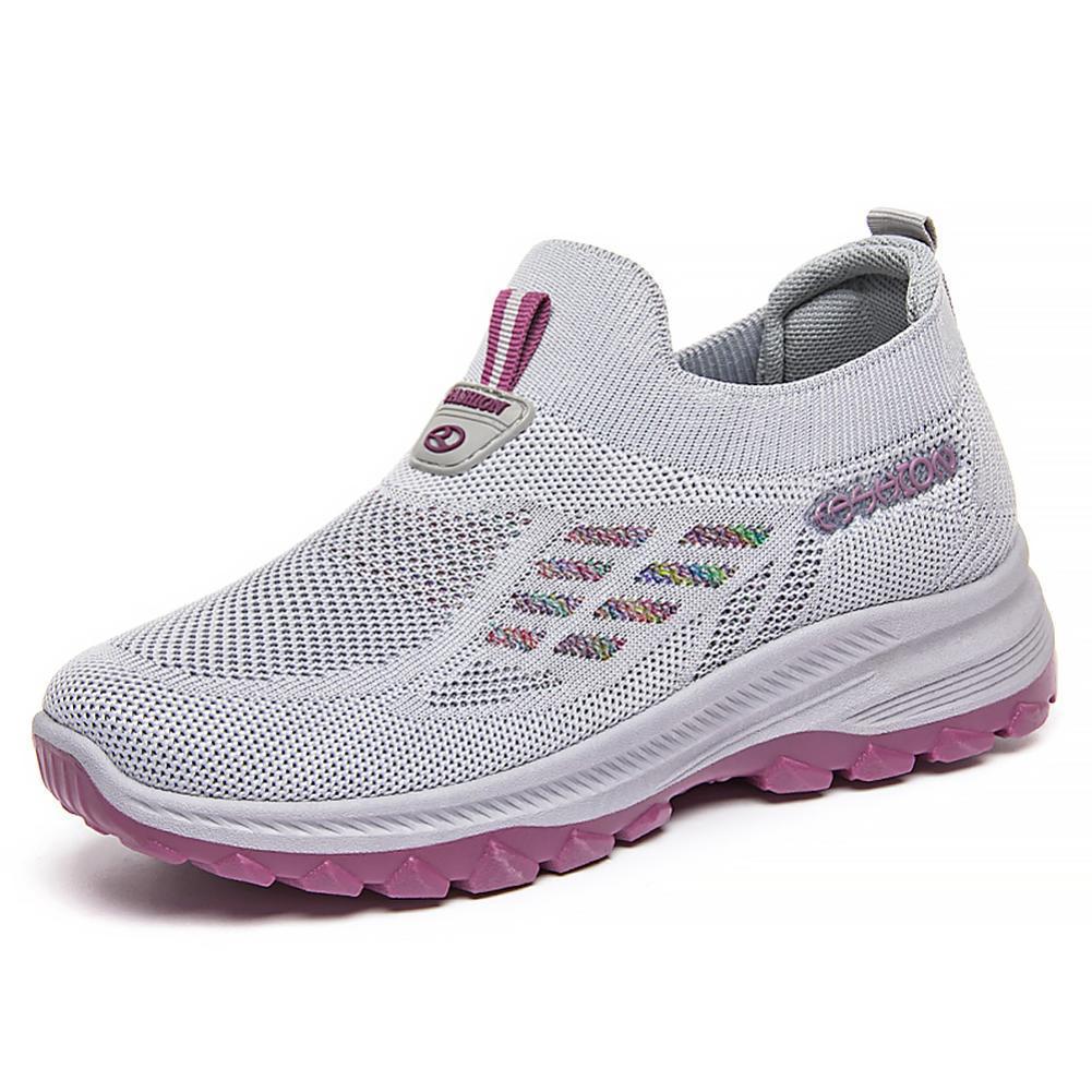 Zapatos de mujer todo-fósforo verano nuevo estilo de un pie zapatos para caminar de mediana edad y ancianos comercio exterior zapatos de madre cómodos y transpirables al por mayor