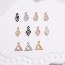 S925�����ˮ�����ε�׹�ֹ�DIY����������������Ʒ�Ҽ�����SD14