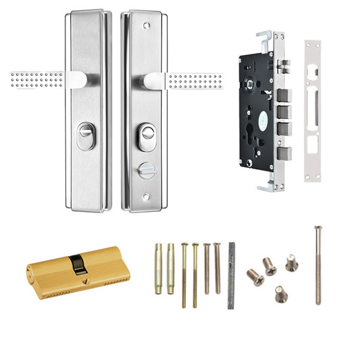 Full set of anti-theft door locks, universal door locks, dual-active double quick locks for doors, three-piece set of home indoor door locks