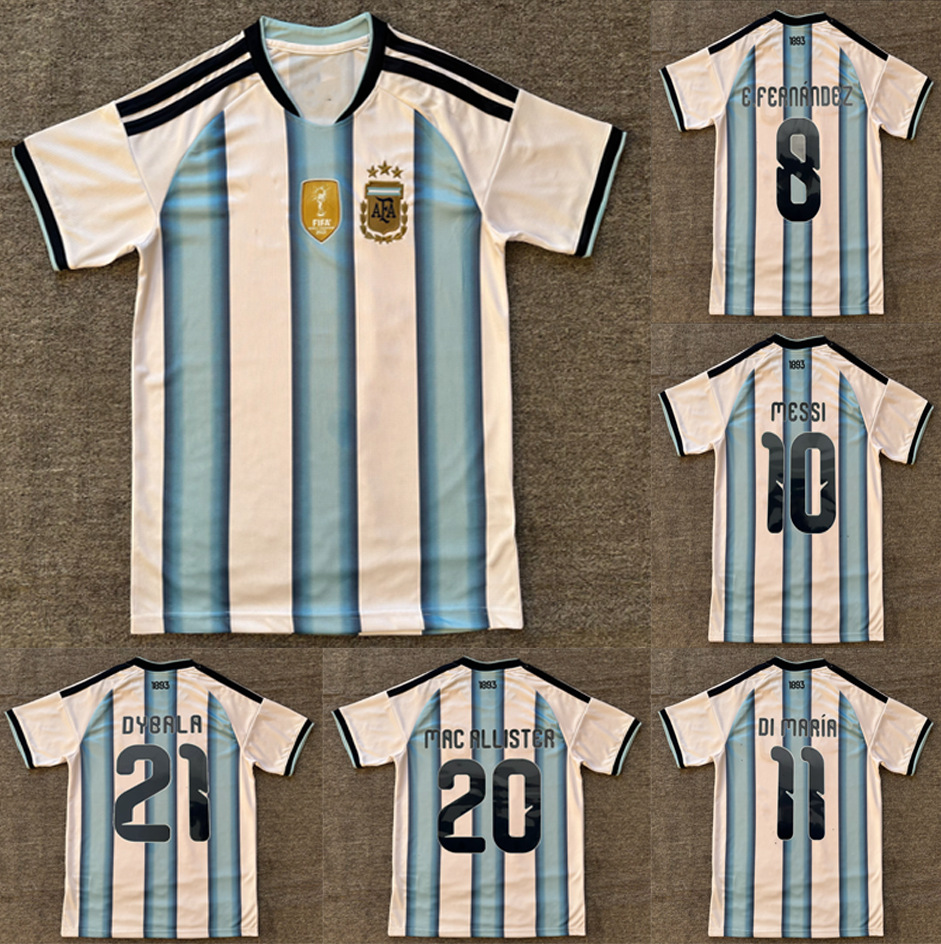 2026 nuevo equipo nacional argentino español camiseta McCallister estrella impresa uniformes de fútbol