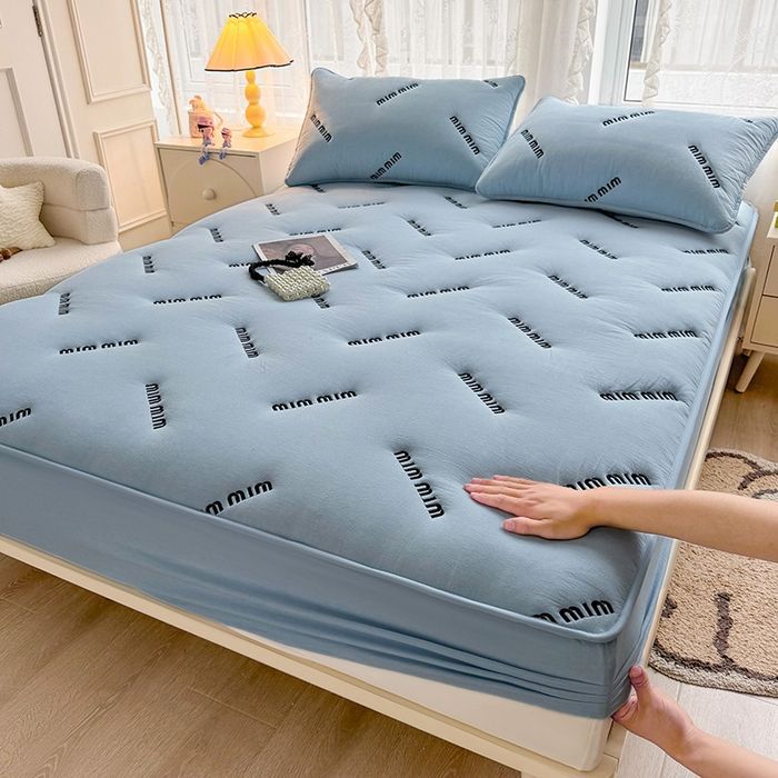 문자 - 파란색 회색