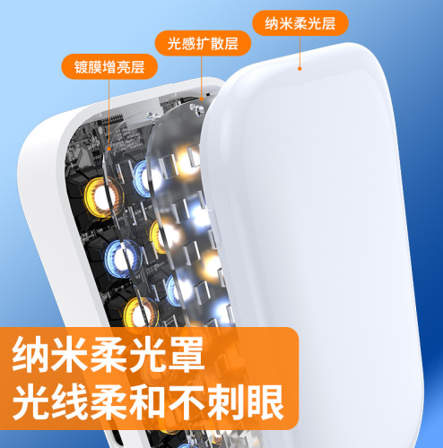 New RGB fill light desktop integrated folding mobile phone holder live broadcast three-color beauty outdoor LED pocket light