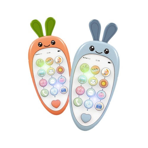 Children's Early Education Multifunctional Phone Cartoon Music Simulation Bite-Proof Story Phone Game Baby Soothing Toy
