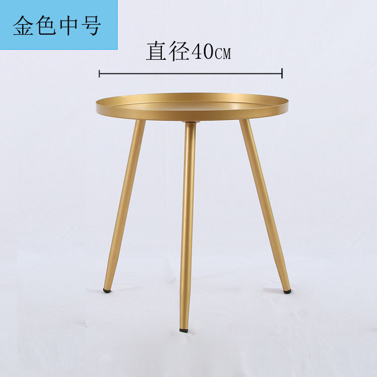 Mesa Auxiliar Redonda Nórdica – Creativa, Para Sala de Estar y Sofá