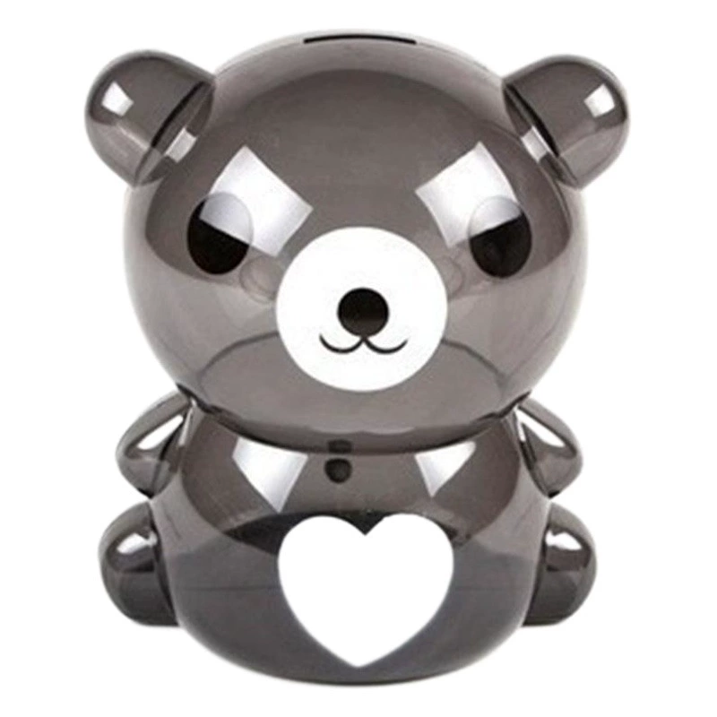 Креативный маленький медведь прозрачная Копилка Детский мультфильм пластиковая Копилка рекламный подарок на открытие оптом