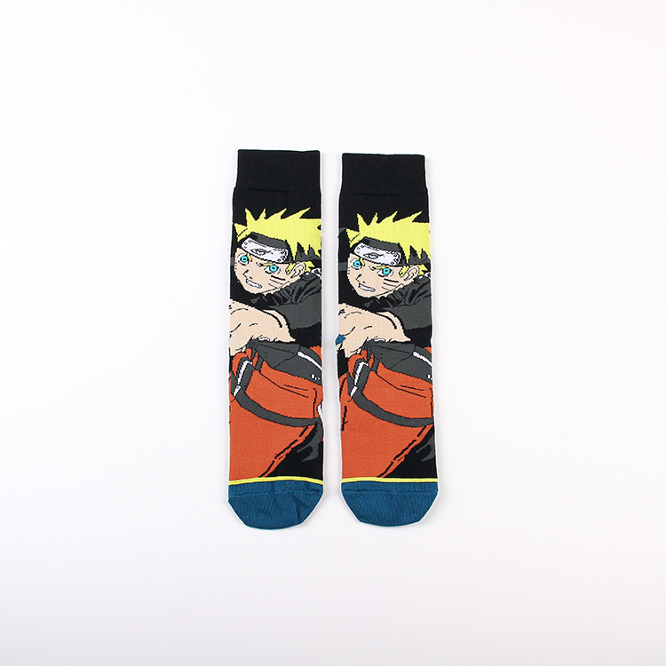 Dibujos animados de dibujos animados Calcetines de dibujos animados deportes casuales jacquard pareja de algodón de mujer calcetines de media pantorrilla calcetines de moda medias de hombre