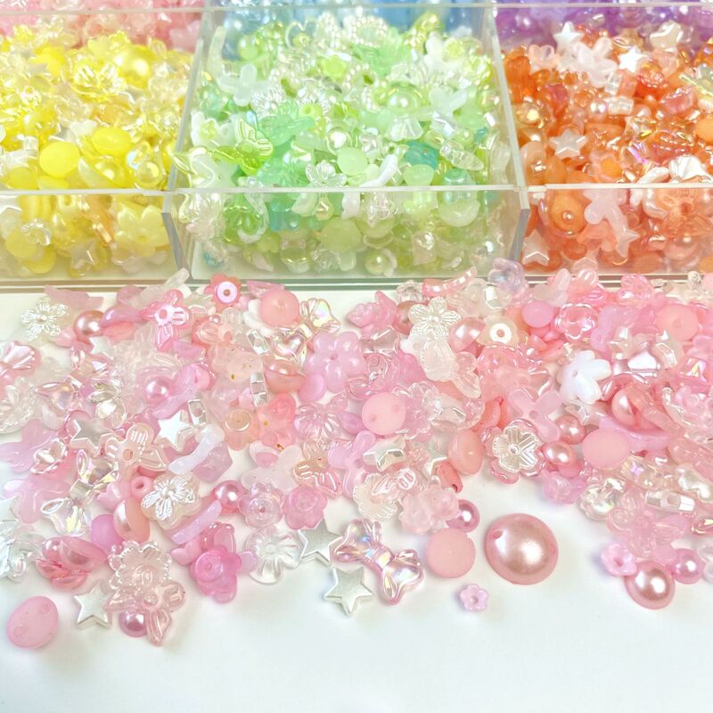 Acrylic Half-Faced Pearl Flower DIY Nail Patch Material Mobile Phone Case Patch Decoration Accessories Loose Beads Acrylic Half-Faced Pearl Flower DIY Nail Patch Material Mobile Phone Case Patch Decoration Accessories Loose Beads