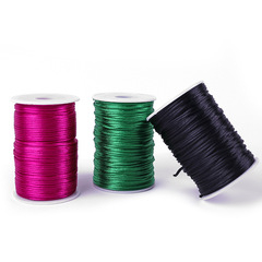 Manufacturer wholesale black and white color hand-woven rope Chinese knotted rope braiding DIY tube-packed Korean thread