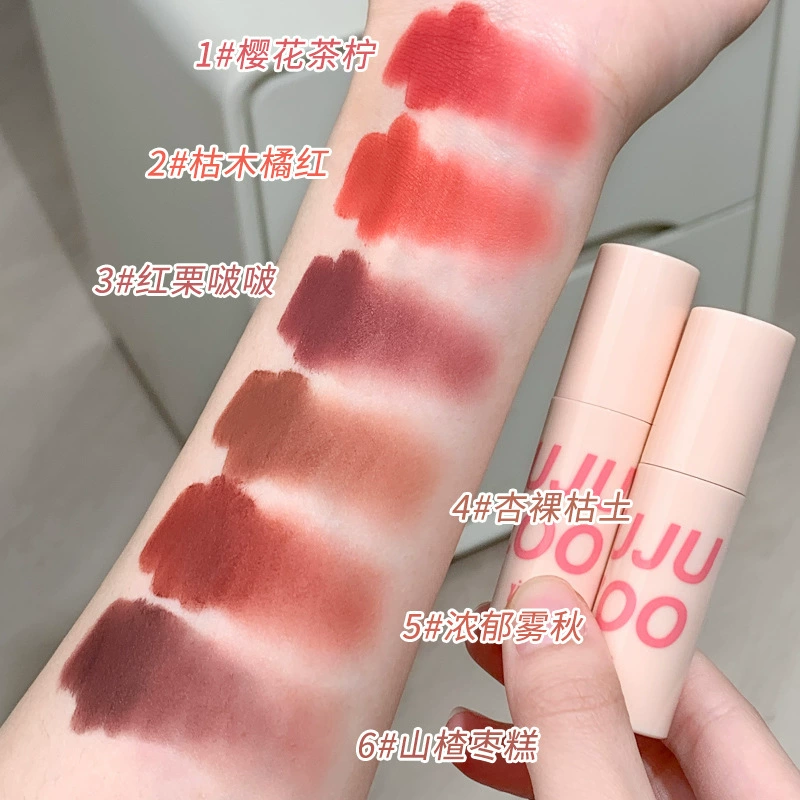 xixi Matte waterproof lipstick, translucent shading