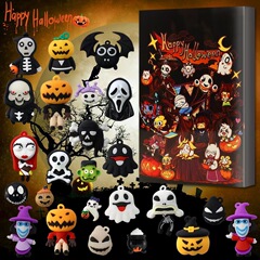 クロスボーダークリスマスアドベントカレンダー24カウントダウンハロウィンホットカレンダーブラインドボックスハロウィンサプライズ面白いギフト