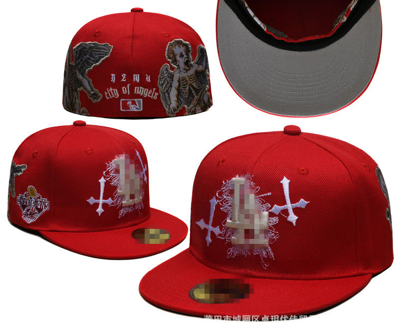 新款L-A N-Y棒球帽字母刺绣嘻哈帽尺寸帽时尚帽子Fitted cap T-38|undefined