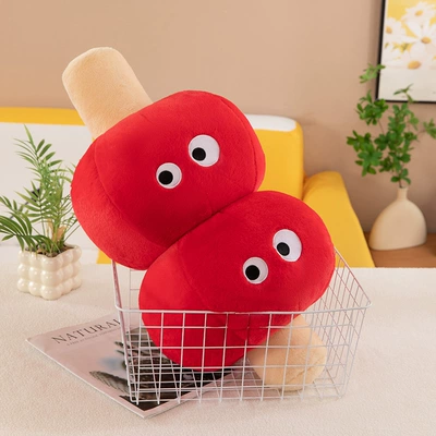 Candied haws Pillow Nordic Household Internet Popular Sofa Pillow Cute Candied haws Plush Toy Bedroom Bay Window Gift (Oyuncaq yastıqlar) - candied-haws-60cm-095kg
