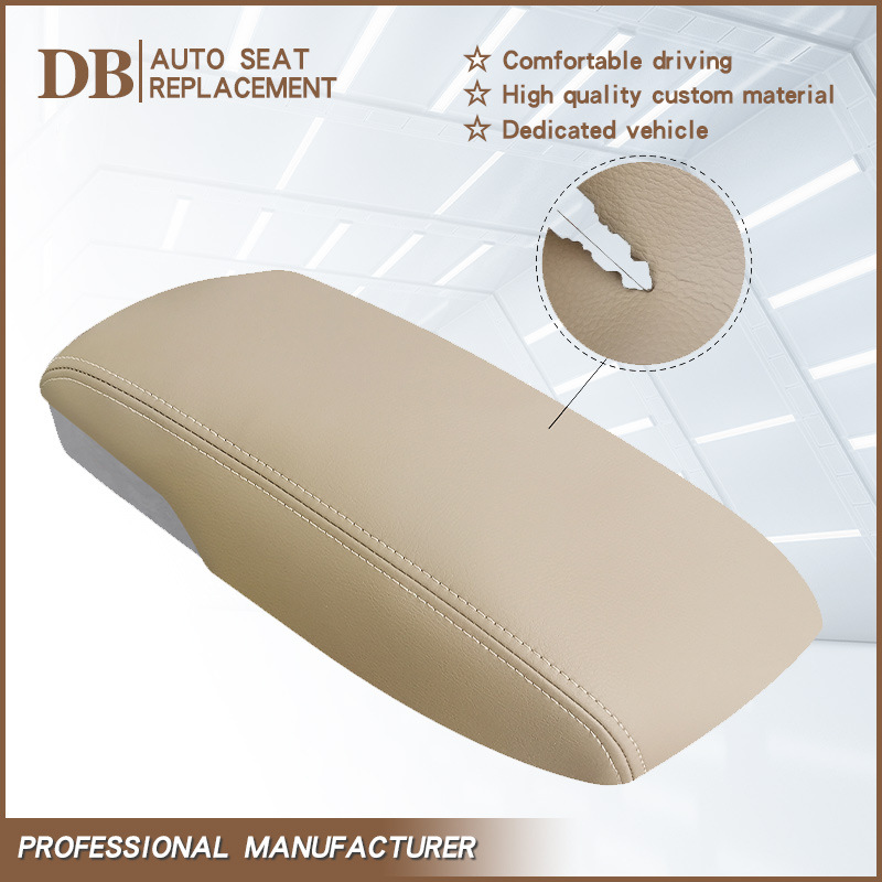 2007-2011 Toyota Camry center console armrest box leather beige shift lever cover