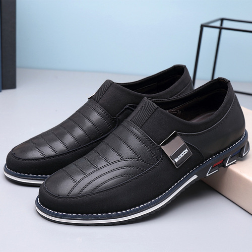 Cross-border men's shoes extra large size versatile casual shoes trendy one-step slip-on casual fashionable Loafers for driving the elderly 4950