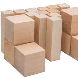 厂家直销现货木质方块松木实木条DIY材料松木实木板材雕刻松木块