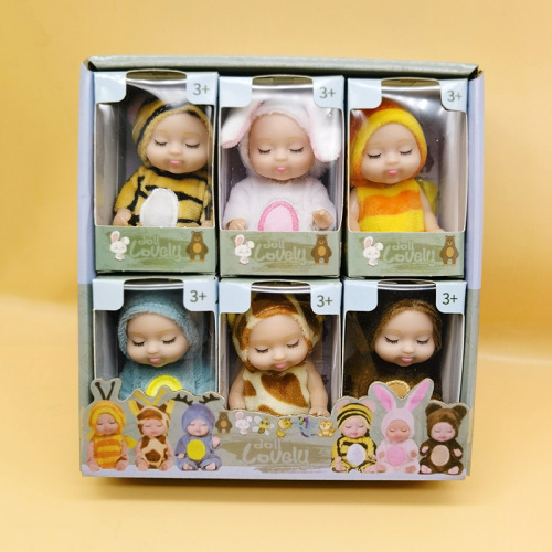 Cartoon cute adorable sleep doll baby comfort toy fabric plush plush toy companion toy children's gift