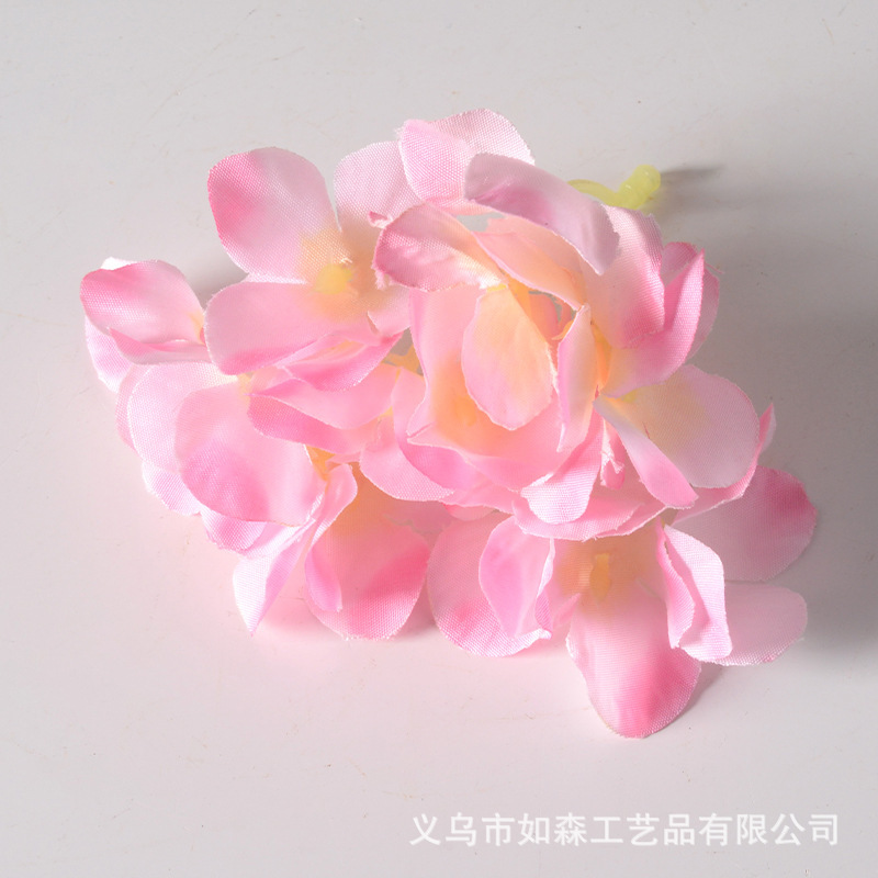 DIY アジサイヘッド模擬花花びらヘアピン頭飾りアクセサリー結婚式家の装飾花造花撮影小道具|undefined