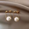 Silver needle, fashionable earrings from pearl, silver 925 sample, internet celebrity, wholesale