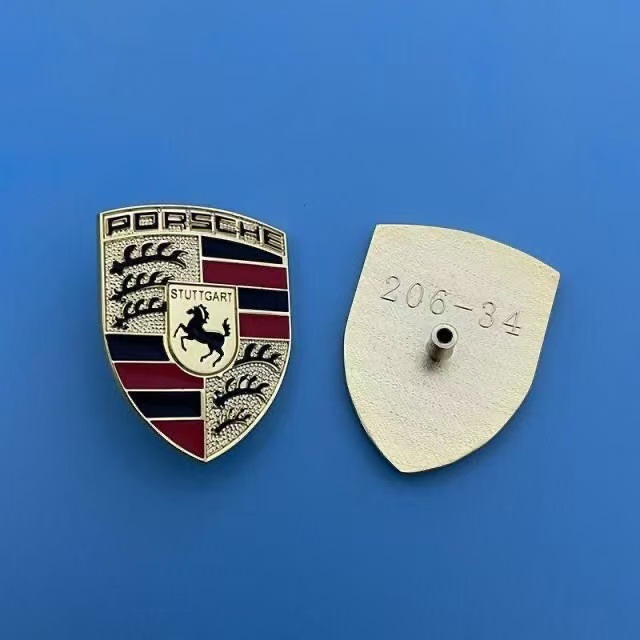 Porsche Steering Wheel Emblem Macan Cayenne 718 Panamera 911 Cayman Modified Decorative Logo Sticker
