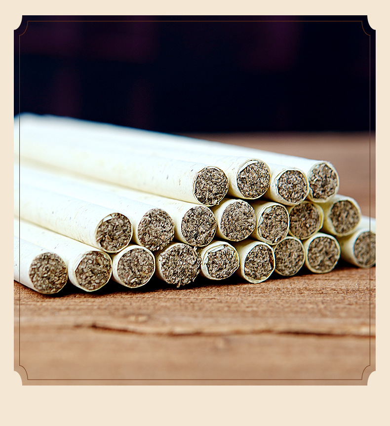 Moxa Sticks Ai Tiao 艾条 1.8x20cm 20 Pack Three Year Aged Pure Mugwort for Moxibustion preparation
