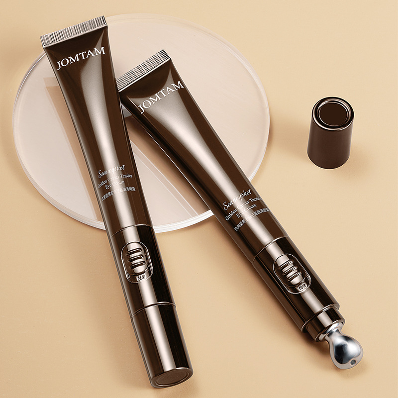 Crema nutritiva para ojos Jiumei Tang Golden Caviar: Hidratante y humectante, mejora las ojeras, mejora la apariencia del contorno de ojos, crema eléctrica para ojos.