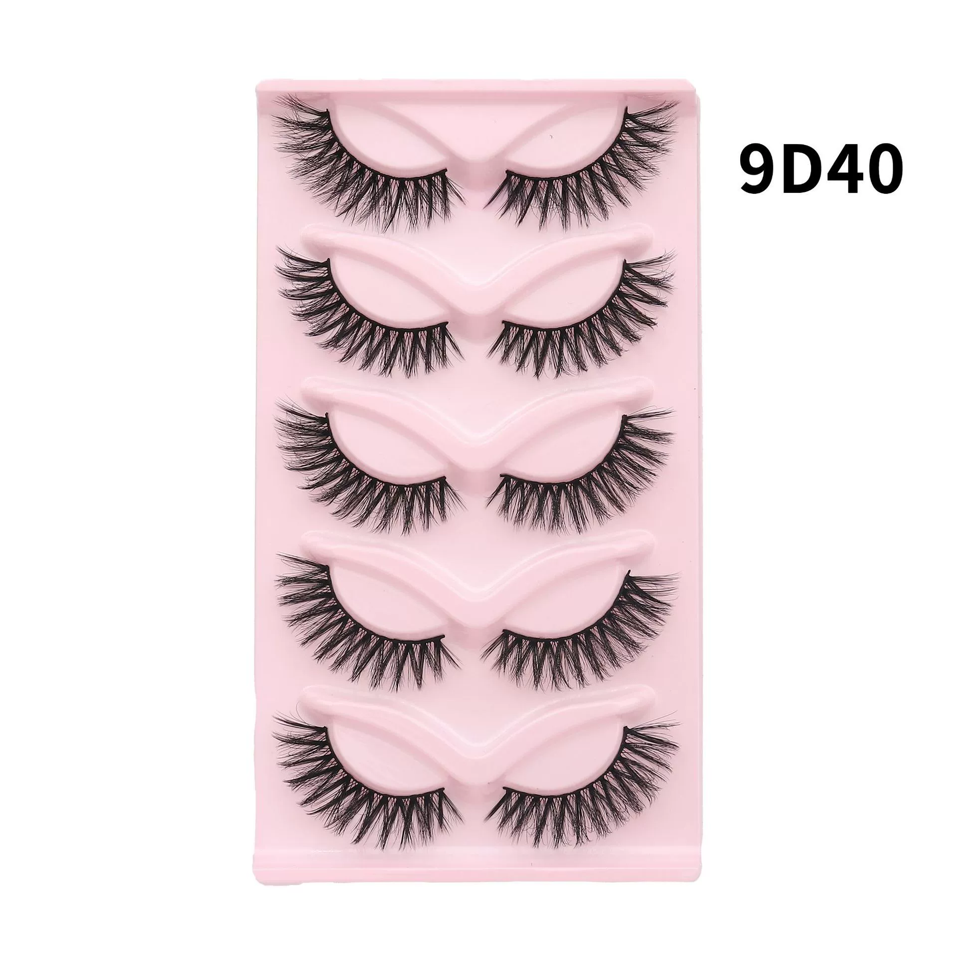 False Eyelashes Cat-Eye 3D, European Style, Assorted Styles (Multiple Specifications)