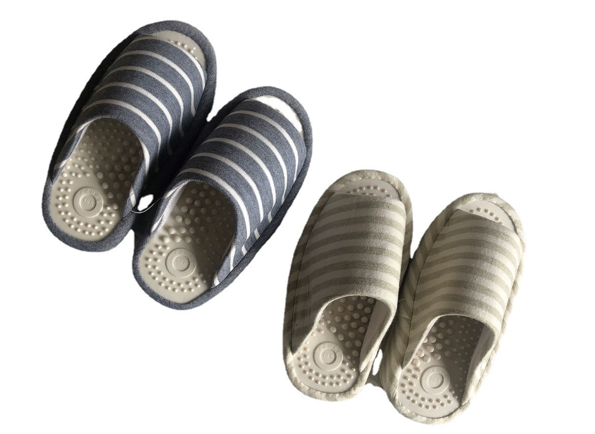 Экспортируется в Японию Новый Полосатый весна и осень Новый Вес Потеря тапочки тела формирования половина ладони тапочки в наличии