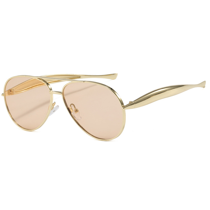 Golden frame champagne