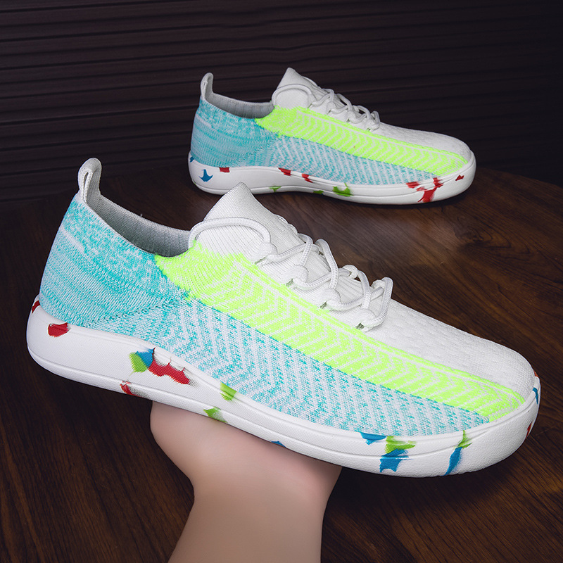 2025 nuevos zapatos de mujer de tamaño grande transfronterizo calcetines de verano de moda zapatos deportivos transpirables al aire libre zapatos para correr image 3