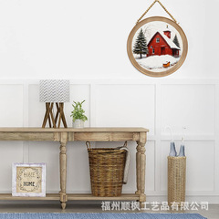 ホームクリスマス要素吊り絵画リビングルーム赤い部屋装飾絵画寝室雪景色壁画ダイニングテーブル壁クリスマスツリー吊り絵画