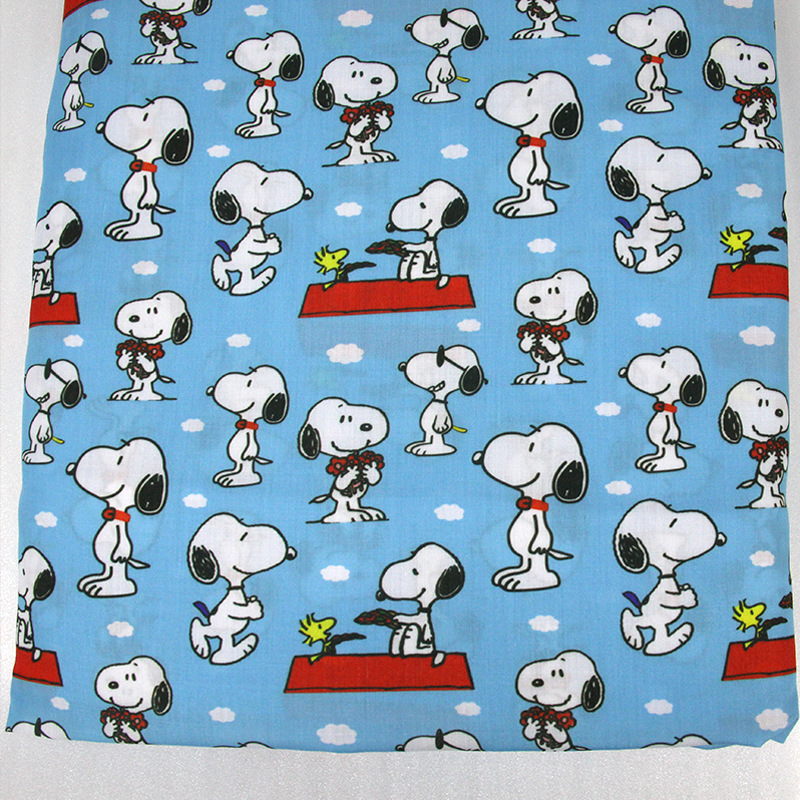 Perro Snoopy impresión de dibujos animados 100% tela de algodón DIY ropa hecha a mano bolsa, 1Yc55667