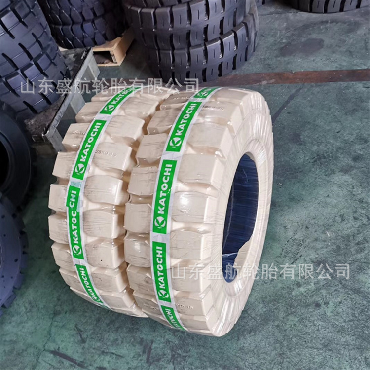 白色环保无痕实心叉车轮胎6.50-10 28*9-15 18*7-8耐磨防刺扎轮胎