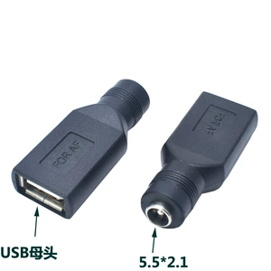USB-гнездо вращение круглое головокружение круглое отверстие ротор DC5.5-2,1 мм мать-головка к USB мужчина-матерь Верхняя головка