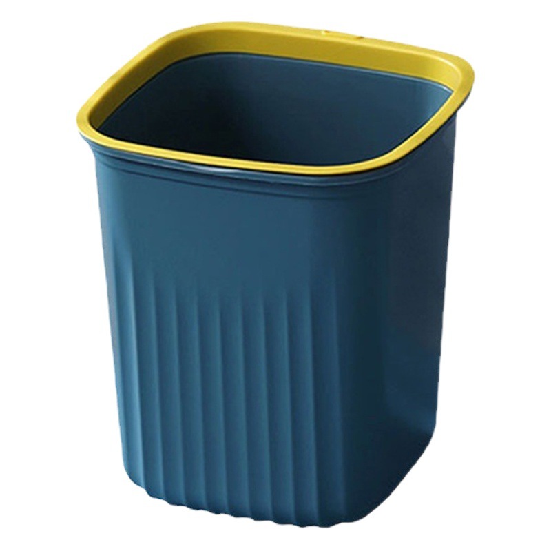 Nordic Square Thickened Trash Can Lid Large with Pressure Ring Office Living Room Kitchen Bathroom Creative Trash