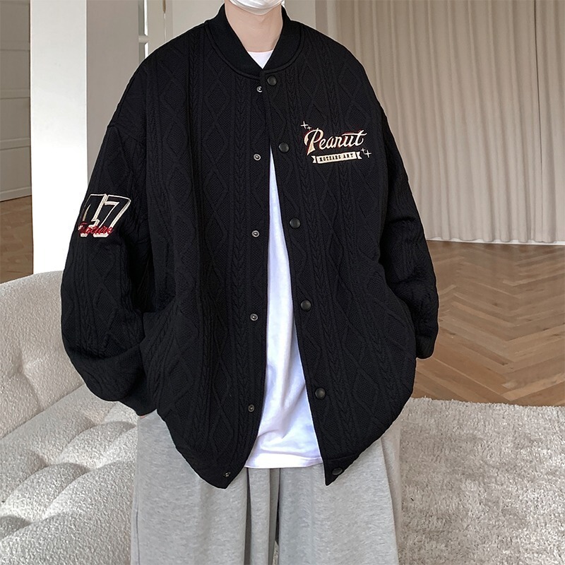 Jacket Jacket Men's 2025 Spring and Autum Ins Trendy Brand Boyfriend Style High Street Loose Versatile Casual Couple Jacket