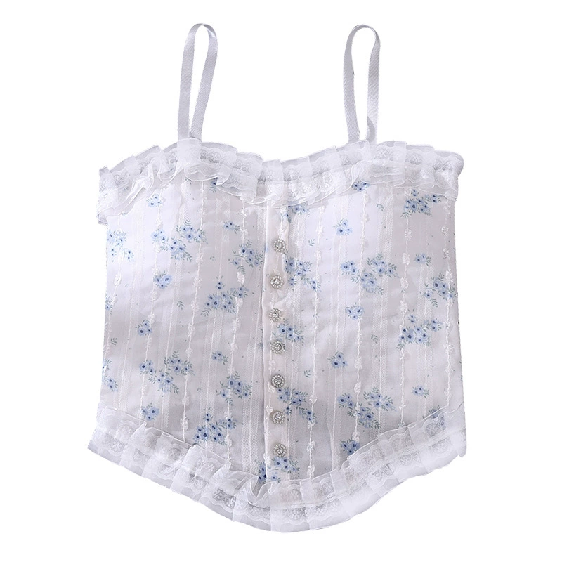 Lace tube top, breathable sexy protective underware, beautiful back