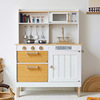 Wooden family kitchen, realistic kitchenware for kindergarten, playground, toy, family style