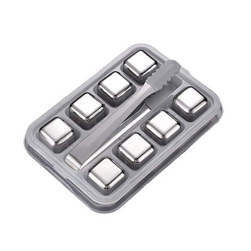 304 stainless steel ice cube fast freeze ice grains ice chips iced coffee beverage whiskey bar creative ice wine stones