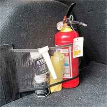 跨境汽车后备箱弹力固定网 魔术贴加厚收纳网兜 行李整理防滑