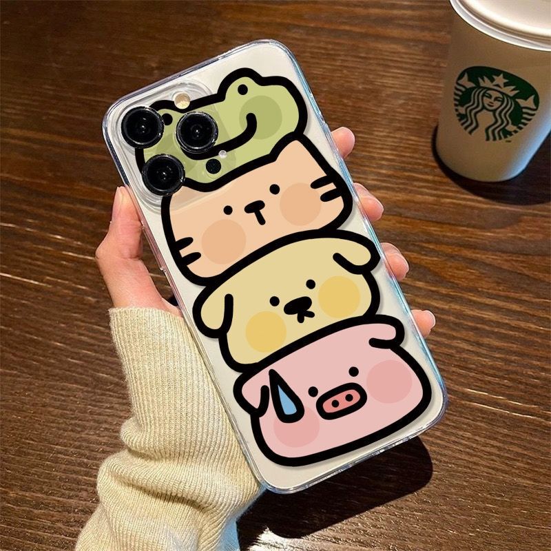 动物叠叠乐适用于iPhone15promax苹果16简约14高级13防摔12|undefined