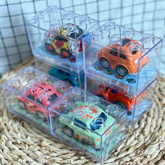 Fun Twist Eggshell Toy Car Q-version Mini Alloy Engineering Small Car Pocket Car for Boys and Girls Children Handheld Cross-border