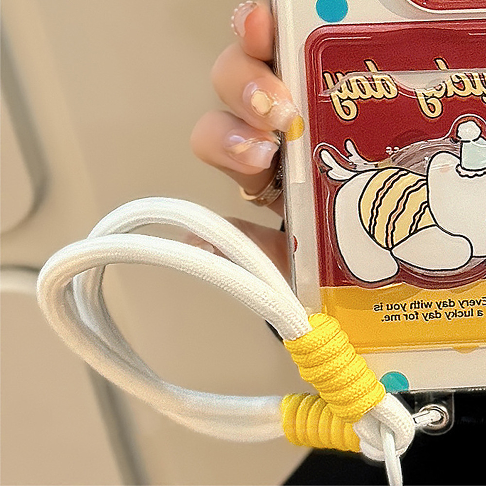 Cuerda de mano tejida multicolor para móvil, anti-pérdida, estilo a contraste