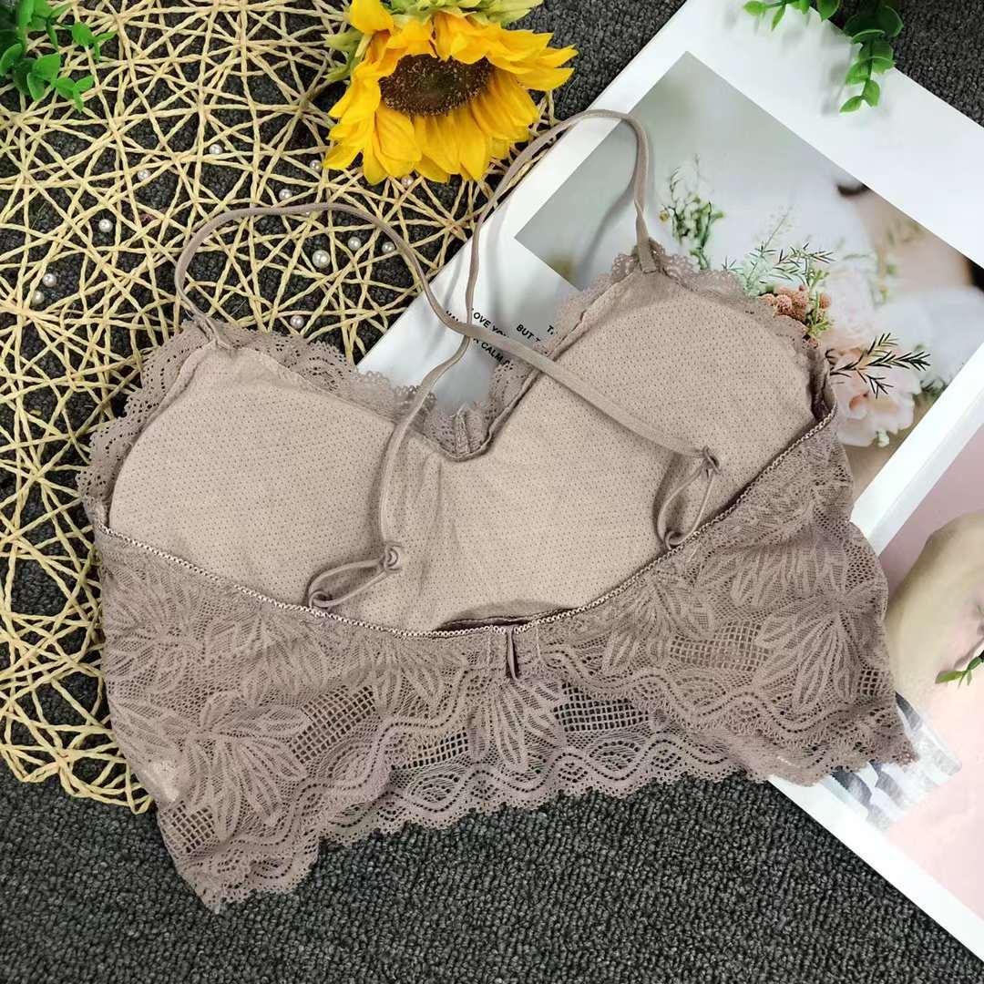 Nuevo cordón elástico de alta calidad belleza espalda chaleco las mujeres inalámbrico sexy sujetador ropa interior deportiva al por mayor image 4