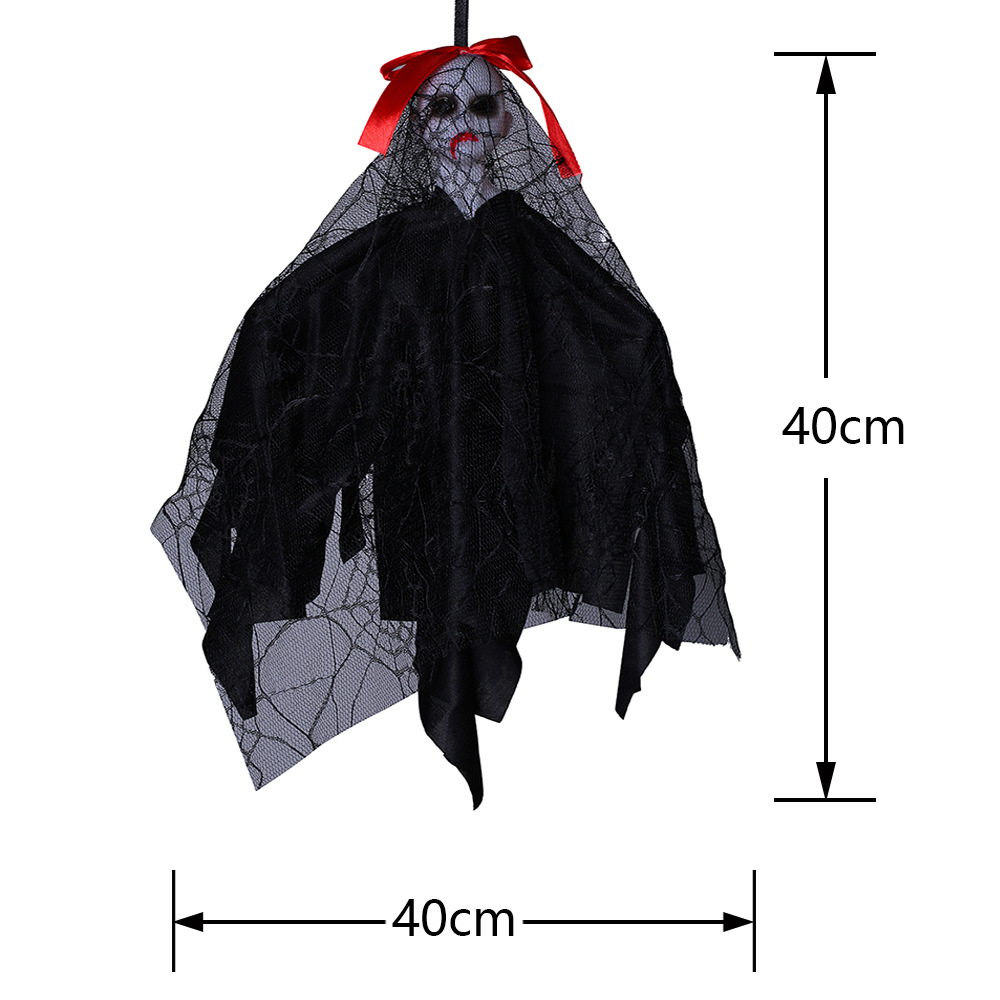 Decoraciones de Halloween fantasmas novia colgando fantasmas casa embrujada fiesta horrores accesorios decoración cráneo colgando fantasmas transfronterizos