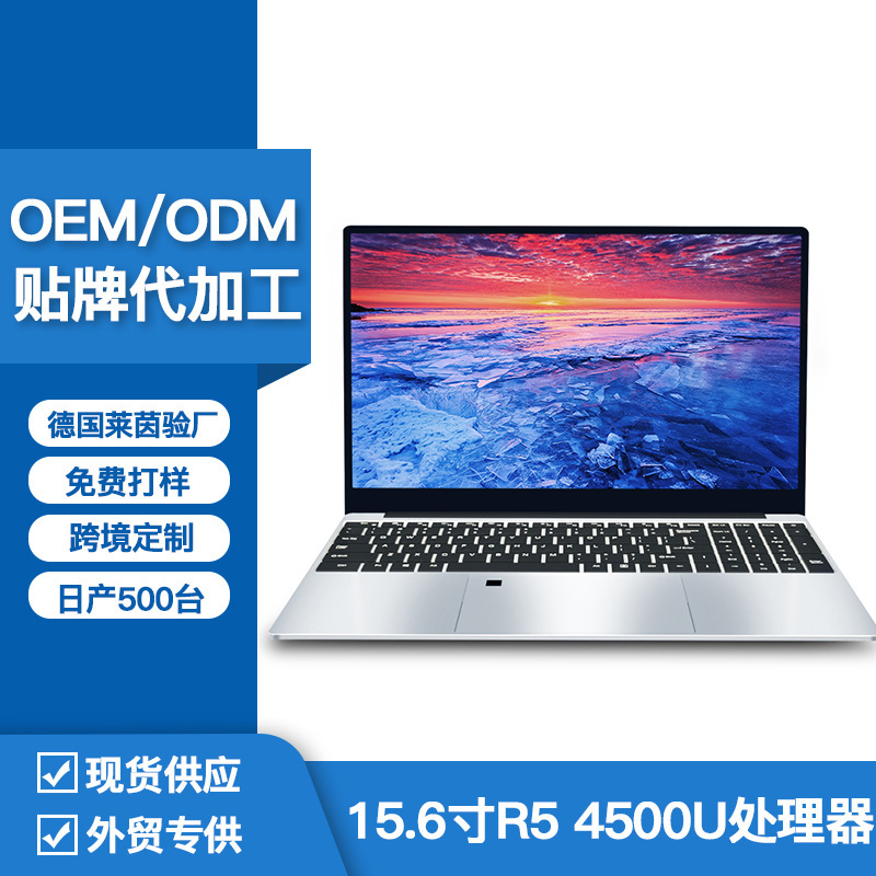 [W Oh Customized] Ryzen R5 Portable 15.6inch Metal Thin and Light Gaming Laptop