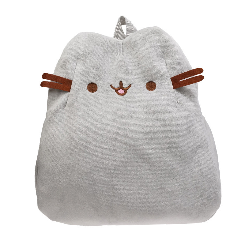 クロスボーダー猫バックパックファットキャットバックパッククロスボディバッグスクールバッグレインボー猫ぬいぐるみバッグ人形人形|undefined