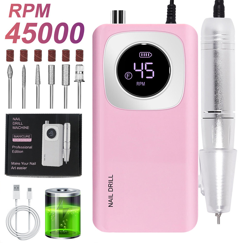 Torno Eléctrico para Uñas Portátil Recargable para Manicura image 43