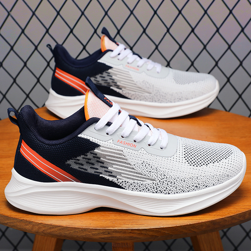 Zapatos zapatos individuales transpirables de malla de primavera para hombres, zapatos deportivos de tendencia de moda, zapatos casuales simples y versátiles, zapatos de hombre transfronterizos